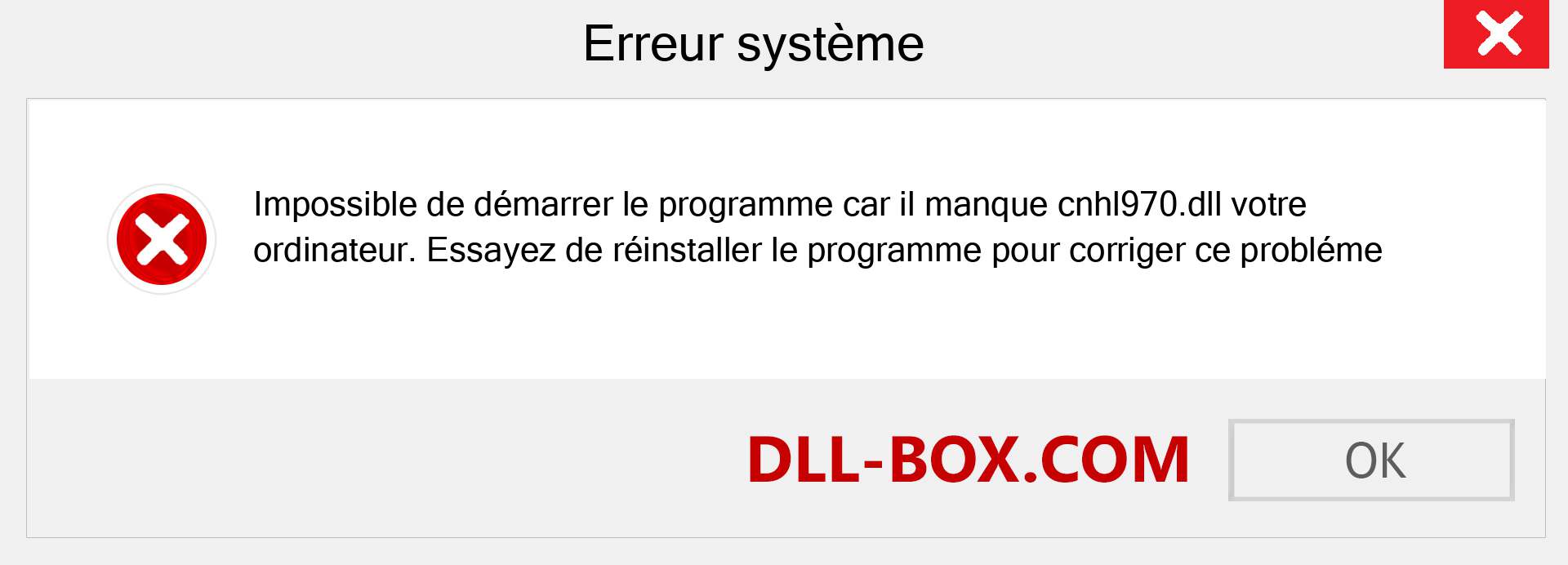 Le fichier cnhl970.dll est manquant ?. Télécharger pour Windows 7, 8, 10 - Correction de l'erreur manquante cnhl970 dll sur Windows, photos, images